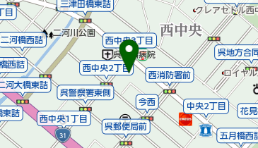 トヨタカローラ広島株式会社 呉支店の地図画像