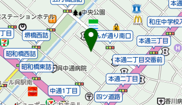 亀田質店の地図画像