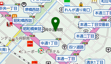 ドクターダイエット呉中通店の地図画像