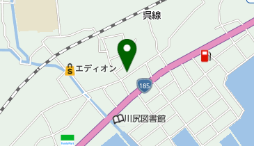 川岡進物店の地図画像