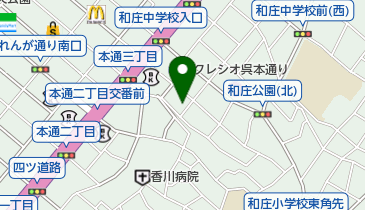 本町どうぶつ病院の地図画像