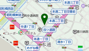 ギンザ美容室 中通店の地図画像