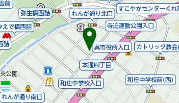 フジ美容室の地図画像