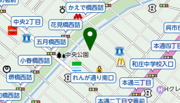 花見荘の地図画像