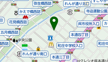 ハフリ理容室の地図画像