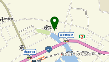 竹原市役所 忠海支所の地図画像