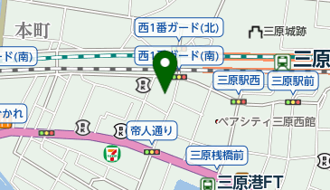 クロロフィル三原美顔教室の地図画像