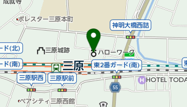 三原公共職業安定所の地図画像