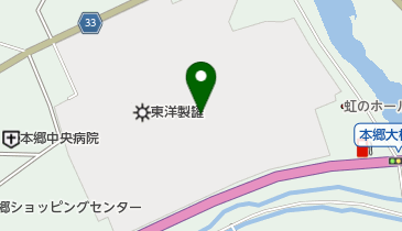 コカ・コーラウエストプロダクツ株式会社本郷工場の地図画像