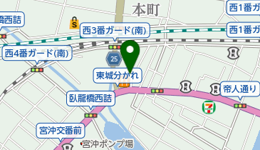 大名美容室の地図画像