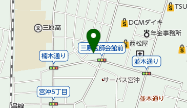 沖田美容室の地図画像