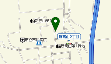 赤帽高場運送の地図画像