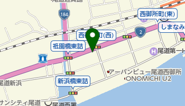 鍋島内科の地図画像