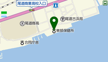 広島県尾道庁舎の地図画像