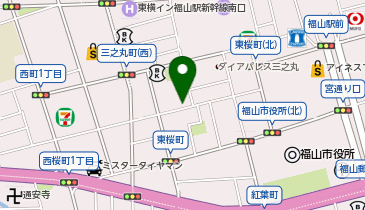 ミニカーギャラリーピット福山店の地図画像