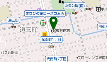 福山東林館の地図画像