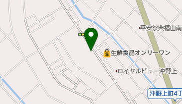 オキノガミ薬品の地図画像