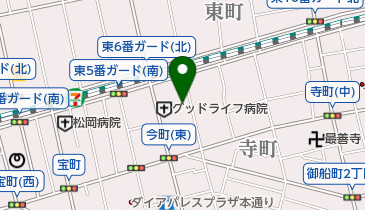 日本基督教団福山東教会の地図画像