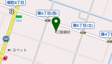 三隆鋼材株式会社の地図画像