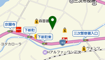 東洋整体健康壱番館三次の地図画像