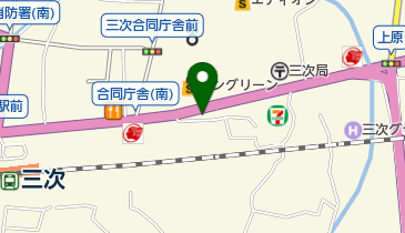 有限会社三次機販の地図画像