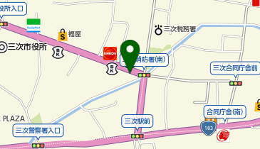 朝日生命保険相互会社三次営業所の地図画像