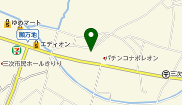 めん徳三次店の地図画像