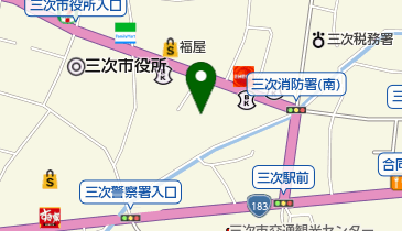 広島北部森林管理署の地図画像