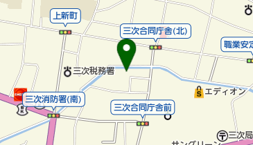 三次労働基準監督署の地図画像