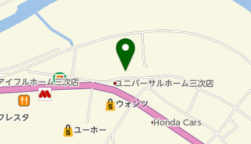 広島県三次独身寮2号館の地図画像