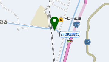 上貝クリーニングの地図画像