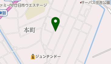 エホバの証人の廿日市市佐方会衆・広島市三筋会衆の地図画像