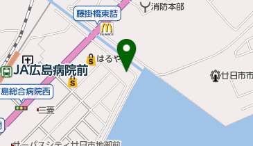 ビオマルシェの宅配広島事業部の地図画像