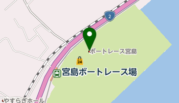 財団法人日本モーターボート競走会宮島事業所の地図画像