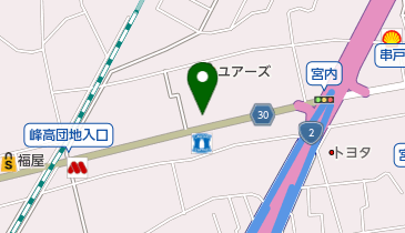 白十字宮内店の地図画像