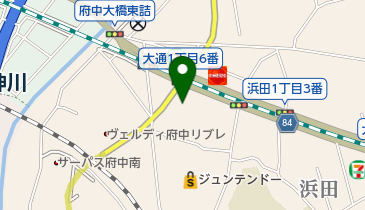 日本キリスト教団広島府中教会の地図画像