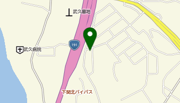 下関ケアステーションの地図画像