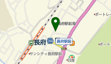 長府家具の地図画像