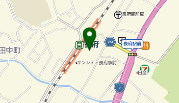 下関市 長府東公民館の地図画像