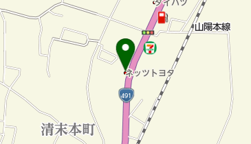 ネッツトヨタ山口株式会社 小月店の地図画像