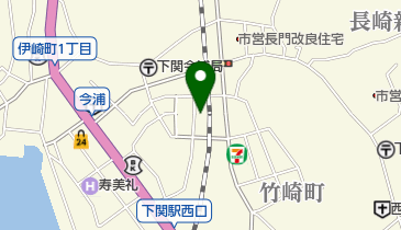 立道精肉店長門町店の地図画像