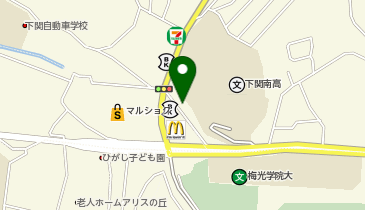 ロッキースポーツ下関の地図画像