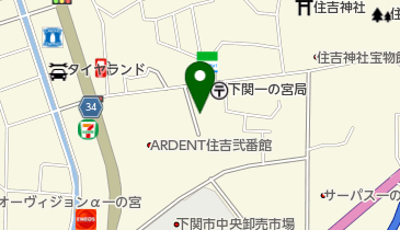 山口ロックセルフペイント株式会社の地図画像