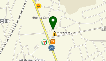 ベル美容室の地図画像