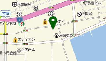 日本貿易振興機構山口貿易情報センターの地図画像