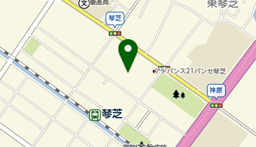 宇部休日夜間薬局の地図画像