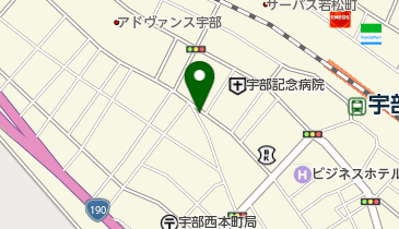 四車理容院の地図画像