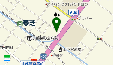 ヘアーブロスの地図画像