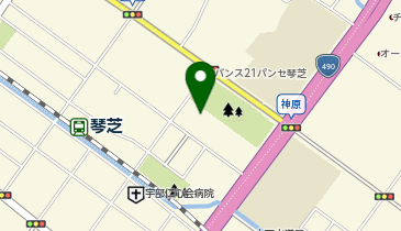 山口地方検察庁宇部支部の地図画像