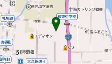 サンライフ萩の地図画像